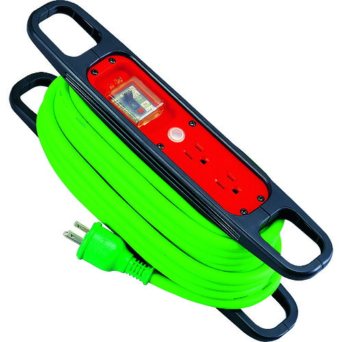 NICHIDO お手々木管 HR-EK102-G 100V 3芯×10m 緑 地べた過厄介なもの短絡しゃ断器付