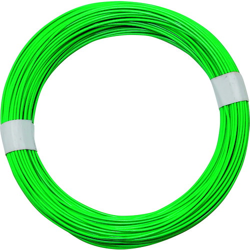 WAKI 色つや針金 IW-343 緑 番手16 線径1.5~1.6粍 長さ35m 30巻まとめ売り 30巻 【まとめ売り商いもの】