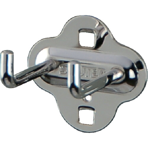SHUTER パンチングパネル用L字フックダブル HK-2105 50mm(10個入り) 20袋まとめ売り 20袋 【まとめ売り商品】