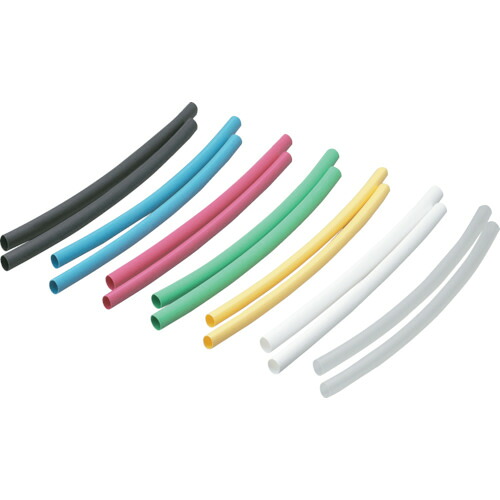 PANDUIT 熱収縮チューブ HSTT50-YK1 カラーコンビネーションパック 1S(袋)＝10本 10Sまとめ売り 10S 【まとめ売り商品】