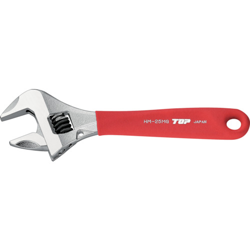 TOP ワークワイド(ガタ無しモンキレンチ)グリップ付 HM-25MGR 6丁まとめ売り 6丁 【まとめ売り商品】