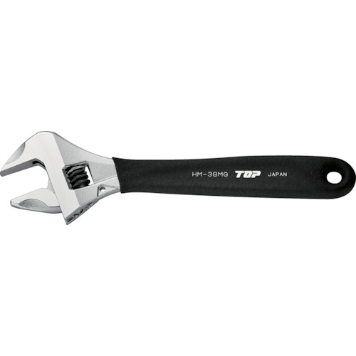 TOP ワークワイド(ガタ無しモンキレンチ)グリップ付 HM-38MGBK 6丁まとめ売り 6丁 【まとめ売り商品】