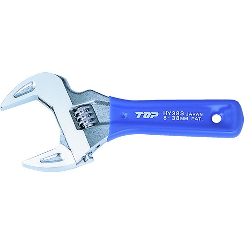 TOP 薄型軽量ワイドモンキレンチ HY-26S ショートエコワイド 口開寸法7～26 6丁まとめ売り 6丁 【まとめ売り商品】