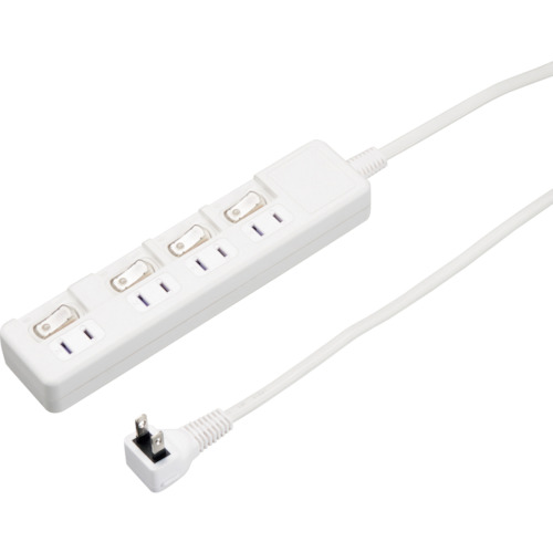 YAZAWA 4個口節電水道栓2m白いこと H8S442WH 10個まとめ売り 10個 【まとめ売り商いもの】