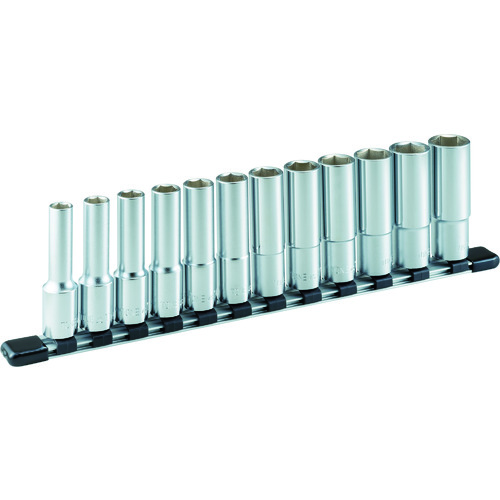 TONE ディープソケットセット(6角・ホルダー付) HSL412 12pcs 差込角12.7mm|設備プロ王国 店