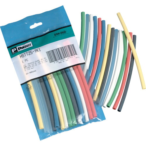 PANDUIT 熱収縮チューブ HSTT75-YK1 カラーコンビネーションパック 1S(袋)＝8本入 10Sまとめ売り 10S 【まとめ売り商品】