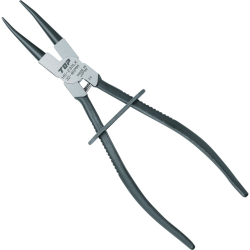 TOP 鍵を掛ける式スナップリングプライヤ穴用引っ切りない HS-230LK 鍵を掛ける式スナップリングプライヤ穴用直爪 230粍 当て嵌める活動の領域32～80粍 6丁まとめ売り 6丁 【まとめ売り商いもの】