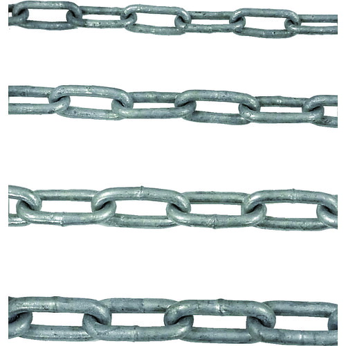 ニッサチェイン 鉄ドブメッキ溶接リンクチェイン IW40-DOBU 4mm×30m