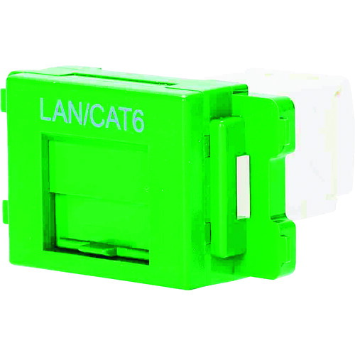 PANDUIT カテゴリ6JISプレート用ジャックキット JAOSSP6TGGR 緑 10個まとめ売り 10個 【まとめ売り商品】｜設備プロ王国　店