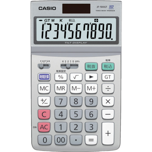 カシオ ジャスト印字機計算器 JF-100GT-N 10台まとめ売り 10台 【まとめ売り商いもの】
