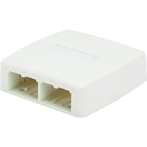 PANDUIT ローゼットボックス JOQ40000 シャッターなし 4個口 白 JOQ40000 10個まとめ売り 10個 【まとめ売り商いもの】 木材・建築資材・設備-その他-電設資材