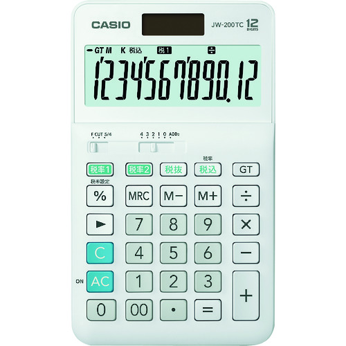 カシオ W税率計算器(ジャスト手合い) JW-200TC-N 10台まとめ売り 10台 【まとめ売り商いもの】