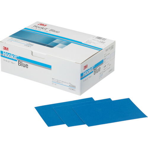 3M ブルーサンディングシート H/SHT 320 75X110B 75X110mm ＃320 (100枚入) 4箱まとめ売り 4箱 【まとめ売り商品】