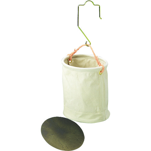 コヅチ 6号(白)帆布 KB-30-30W 強力型工具袋300パイ大型フック 鉄板付電工用バケツ 20個まとめ売り 20個 【まとめ売り商品】