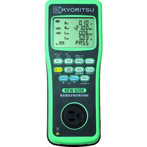KYORITSU 電気備品定期点検試験器 KEW6206
