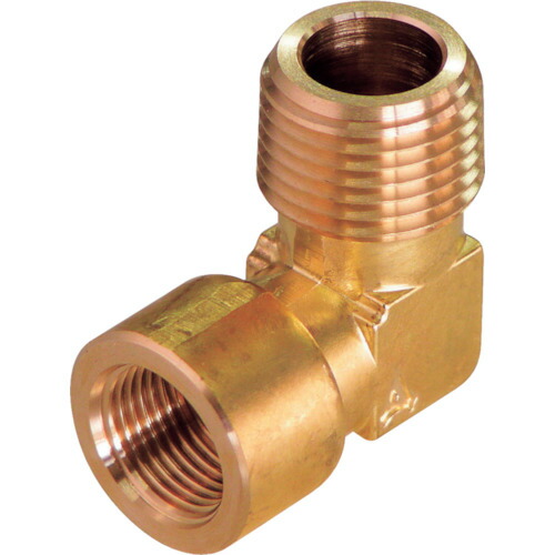ASOH 異径内・外エルボ LK-1032R PT3/8外×PT1/4内 75個まとめ売り 75個 【まとめ売り商いもの】