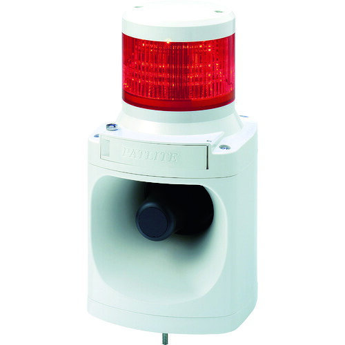PATLITE LED積層信号灯付き電子音報知器 LKEH-102FA-R 色:赤