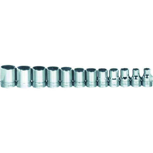 WILLIAMS 3/8ドライブ JHWMSB-12HRC ショートソケットセット 6角 12個