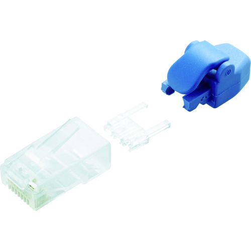 ELECOM プロテクタ付きツメの折れないLANコネクタ(Cat6) LD-6RJ45T10/TP (10個入) 10袋まとめ売り 10袋 【まとめ売り商品】