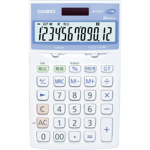 カシオ 計算器(抗菌 SIAA書きとどめる真似形) JW-122CL-N 10台まとめ売り 10台 【まとめ売り商いもの】