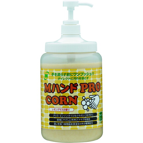 ミドリ安全 お手々洗浄剤 MHAND-PRO/CORN-1.4KG Mお手々 PRO/CORN 1.4KG揚水機付瓶入り口・入口 6個まとめ売り 6個 【まとめ売り商いもの】