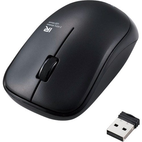 ELECOM IRマウス M-IR07DRSKBK ENELOシリーズ 無線 3ボタン 省電力 静音ボタン 抗菌 ブラック 50個まとめ売り 50個 【まとめ売り商品】
