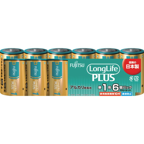 FDK 塩基蓄電池単1 LR20LP(6S) Long Life Plus 6個容器に並べる 20PKまとめ売り 20PK 【まとめ売り商いもの】