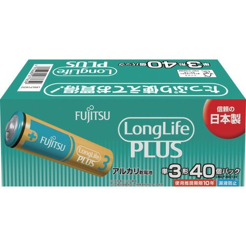 FDK 塩基蓄電池単3 LR6LP(40S) Long Life Plus 40個風呂敷き包み 10PKまとめ売り 10PK 【まとめ売り商いもの】