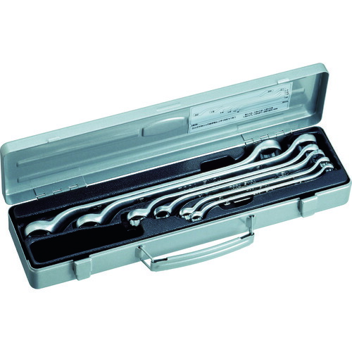 TONE ロングメカニックめがねレンチセット(45°X10°) M446 6pcs 6Sまとめ売り 6S 【まとめ売り商品】