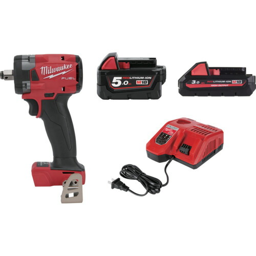 milwaukee 【期間限定キャンペーン】★3.0Ahバッテリー1個サービス★ M18FIW2120X0JPSET M18 FUEL 1/2インチ 340Nm インパクトレンチ+充電器+5Ah+3Ahバッテリーセット