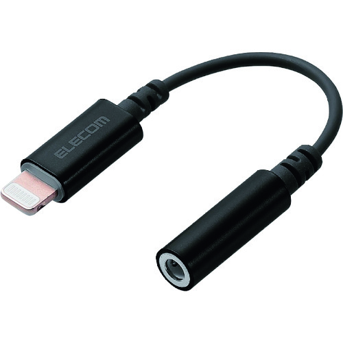 ELECOM Lightning－差しわたし3.5粍ステレオミニジャック取り替えっこ有線テレビ MPA-L35DS01BK 10本まとめ売り 10本 【まとめ売り商いもの】