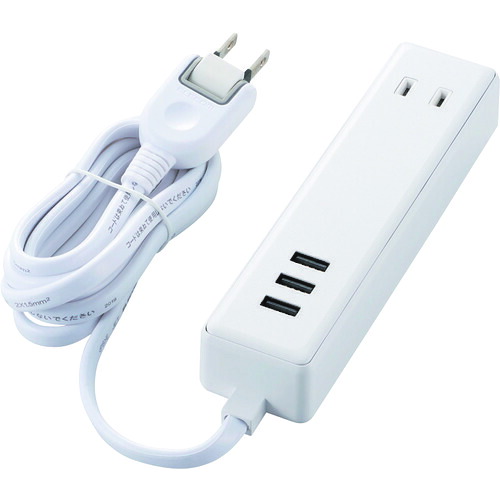 ELECOM 可動性USB水道栓(有線テレビ1.5m/2口+3界面) MOT-U10-2315WH 25本まとめ売り 25本 【まとめ売り商いもの】