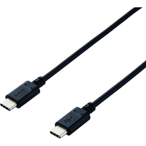 ELECOM スマホ・タブレット用USBケーブル MPA-CC05PNBK USB(C－C) Power Delivery対応 0.5m ブラック 20本まとめ売り 20本 【まとめ売り商品】