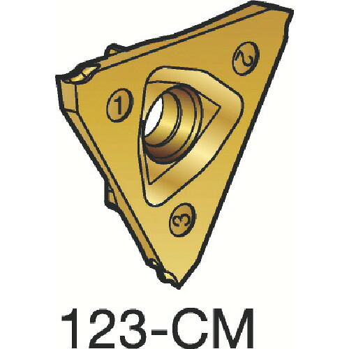 SANDVIK コロカット3 N123T3-0100-0001-CM 突切り加工用チップ(320) 1125 10個まとめ売り 10個 【まとめ売り商品】｜設備プロ王国　店