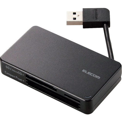 ELECOM メモリリーダライタ MR3-K303BK 有線テレビ納める手合い USB3.0相応う SD+microSD+CF相応う 黒いこと 60個まとめ売り 60個 【まとめ売り商いもの】