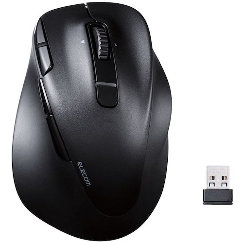 ELECOM 二十日鼠 M-XGL50MBSKBK 右寄り用 L大きさ Bluetooth 無線電話 8名取り草 抗菌 申し受ける式 黒いこと 24個まとめ売り 24個 【まとめ売り商いもの】