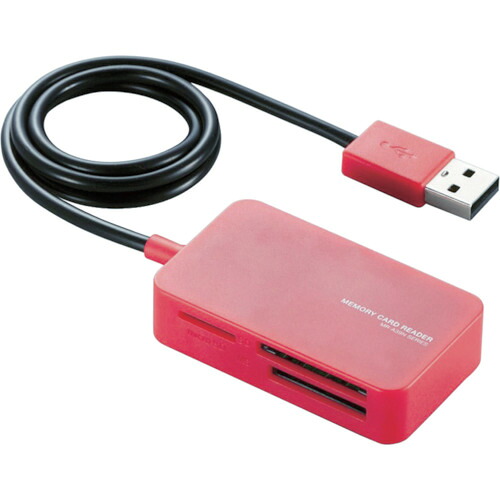ELECOM 小型メモリリーダライタ MR-A39NRD 赤いこと 60個まとめ売り 60個 【まとめ売り商いもの】