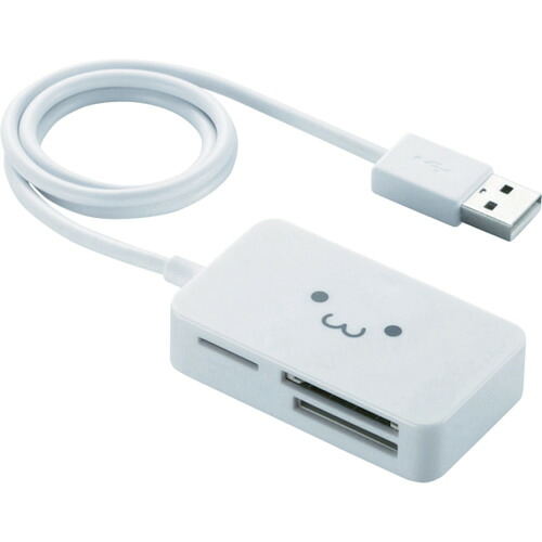 ELECOM 小型メモリリーダライタ MR-A39NWHF1 白いこと 60個まとめ売り 60個 【まとめ売り商いもの】