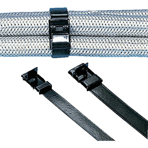 PANDUIT MSナイロン11コーティングステンレススチールバンド MSC4W38T15-L6 9.7×457 50本入