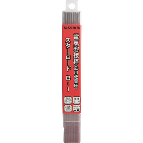 SUZUKID 溶接棒 PB-07 スターロードB－1 低電圧軟鋼用 1.6φ×500g 20箱まとめ売り 20箱 【まとめ売り商品】