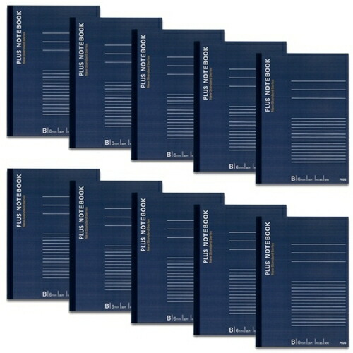PLUS 76730)ノートPC NO-003BS-10P NO－003BS－10P B5 B罫 10冊 16PKまとめ売り 16PK 【まとめ売り商いもの】