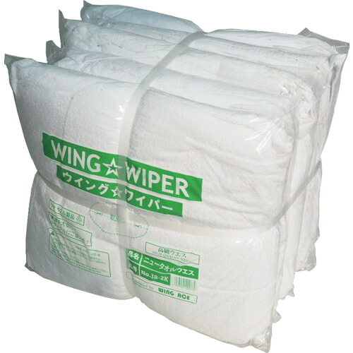 WING ACE NO38-2K ニュータオルウエス2K束 10袋まとめ売り 10袋 【まとめ売り商いもの】