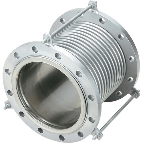 NFK 排気ガス生産ライン用伸縮管あと継ぎ NK-7300/5K-SS400-150A-200L フランジ5K/SS400(接液部SUS) 150A×200L