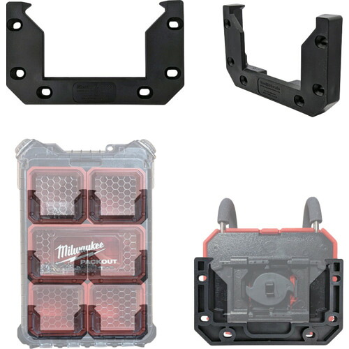 ステルスマウント 物の具保持者 OM-CL-BLK-6 ミルウォーキーPACKUOUT用クレートンフィートマウンティングクリート 黒いこと 6個入り口・入口 6Sまとめ売り 6S 【まとめ売り商いもの】