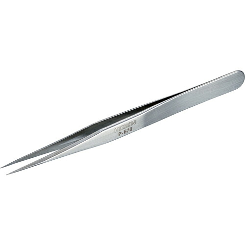 HOZAN ピンセット P-670 全長120mm 20本まとめ売り 20本 【まとめ売り商品】