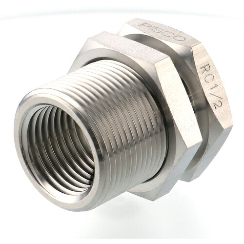 PISCO SUS316締付あと取り NSMFF04 遮断壁ソケット 繋ぎ合わせる差しわたしRc1/2 10個まとめ売り 10個 【まとめ売り商いもの】