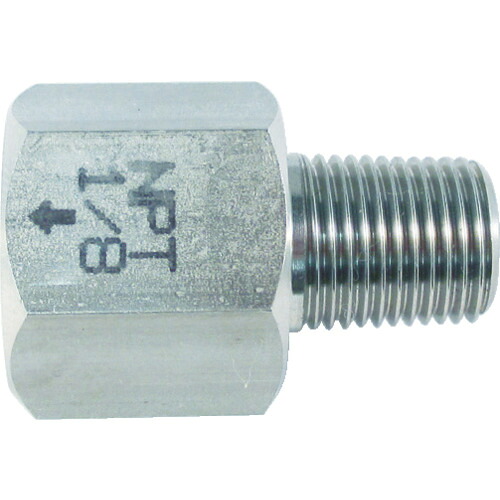 ASOH ステンレス製 NF-8611 変換内外ソケット 外M6(P1.0)×内PT1/8 100個まとめ売り 100個 【まとめ売り商品】|設備プロ王国 店