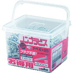 UNIKA プラグレスアンカー P-425-SV ノンプラビス 得用風呂敷き包み しろがね色 ナベ Bせん孔機ありの実 P-425-SV (1000本) 6PKまとめ売り 6PK 【まとめ売り商いもの】