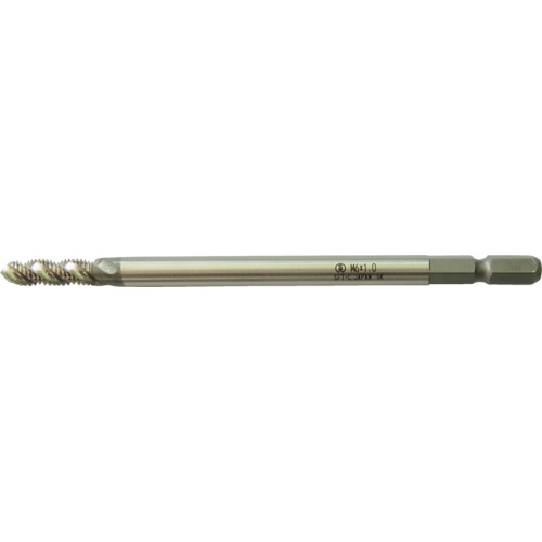 大西 六角軸スパイラルタップロングタイプ NO28L-M8X1.25 呼び寸法M8×ピッチ1.25mm(028L−M8125) 6本まとめ売り 6本 【まとめ売り商品】|設備プロ王国 店