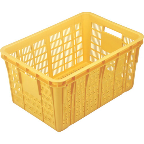 RISU メッシュコンテナ NO.7502 129860 プラスケットNo.750－2本体75L 黄 5個まとめ売り 5個 【まとめ売り商品】